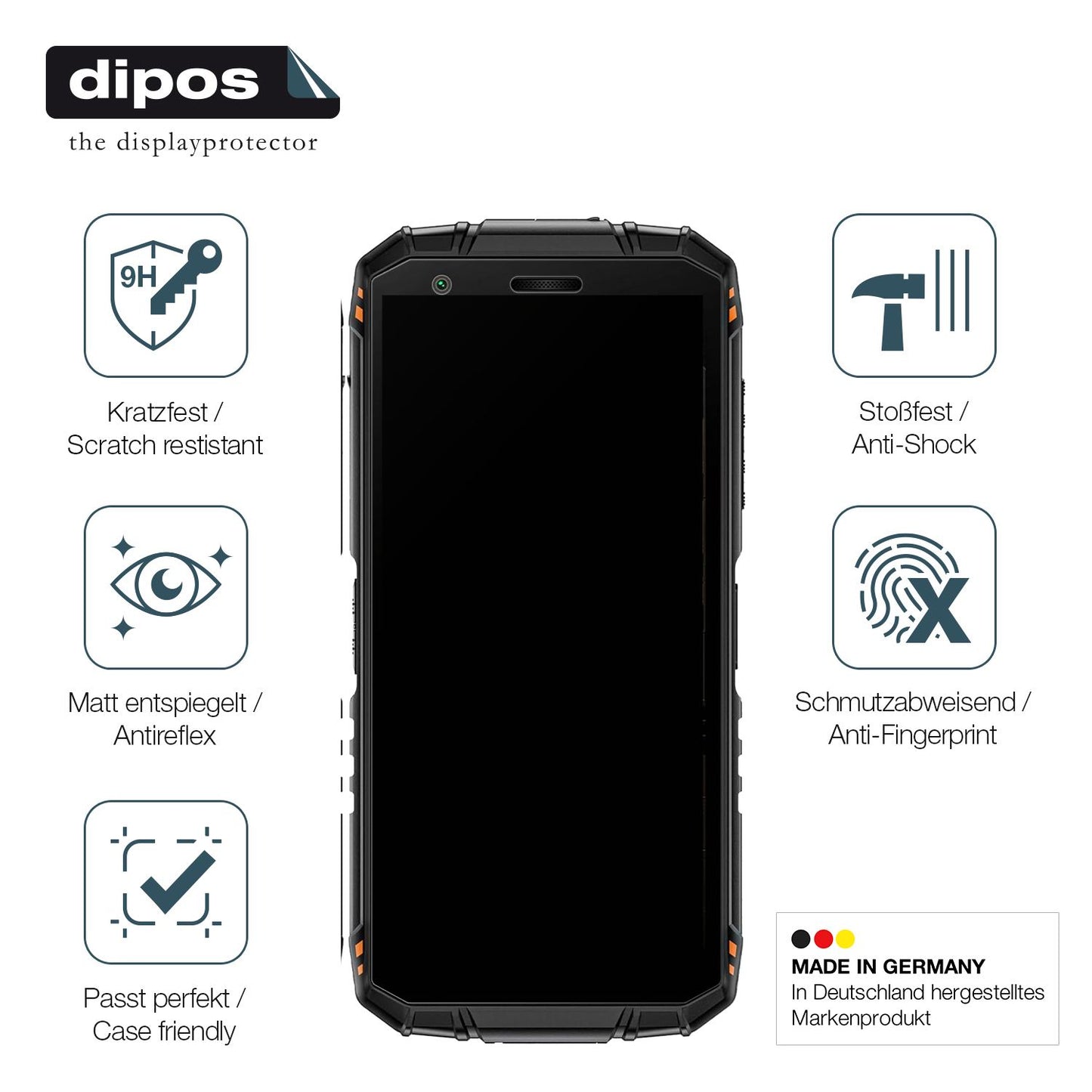 Displayschutz hergestellt in Deutschland, höchste Qualität made in Germany