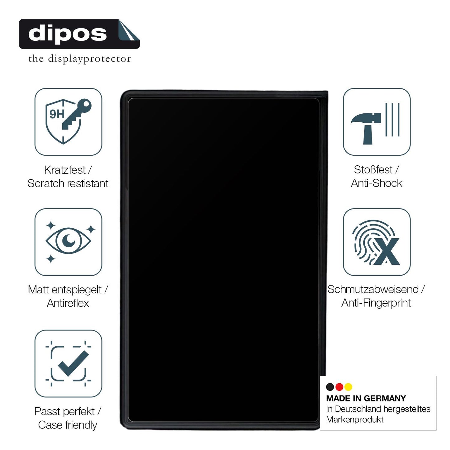 Displayschutz hergestellt in Deutschland, höchste Qualität made in Germany