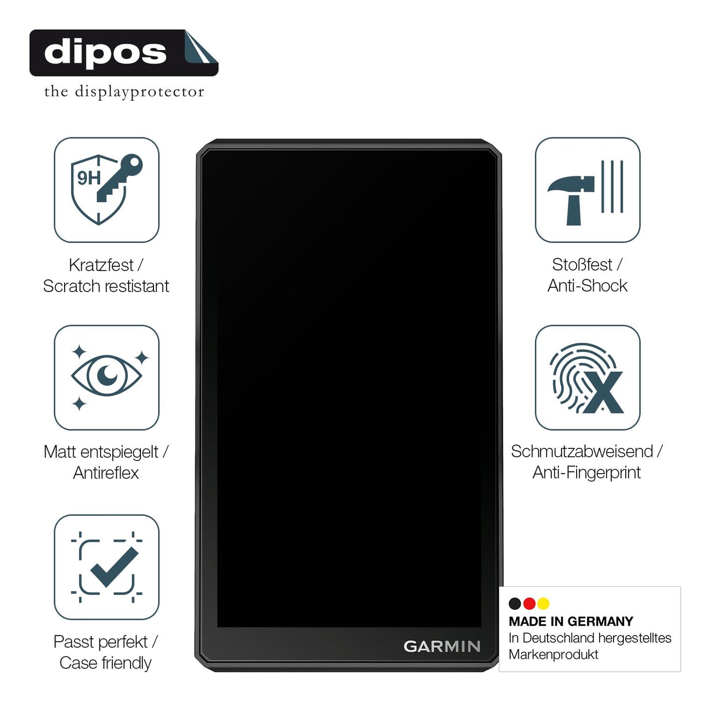 Displayschutz hergestellt in Deutschland, höchste Qualität made in Germany