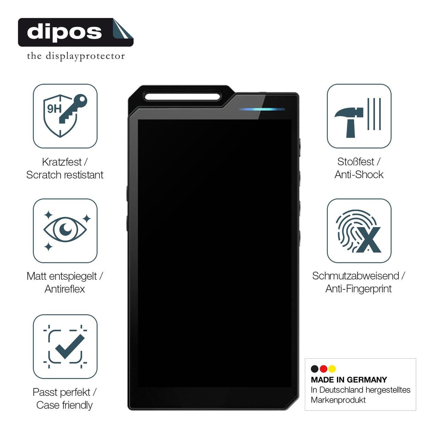 Displayschutz hergestellt in Deutschland, höchste Qualität made in Germany