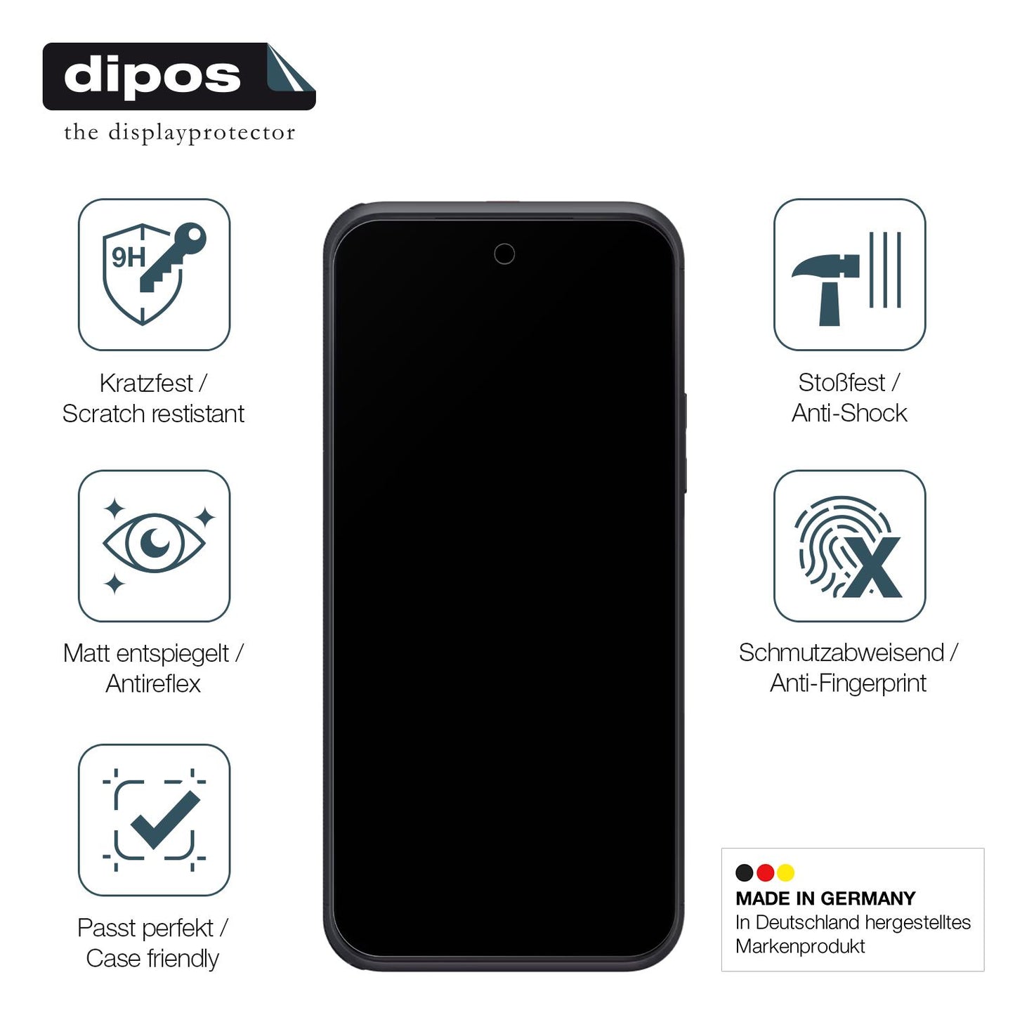 Displayschutz hergestellt in Deutschland, höchste Qualität made in Germany