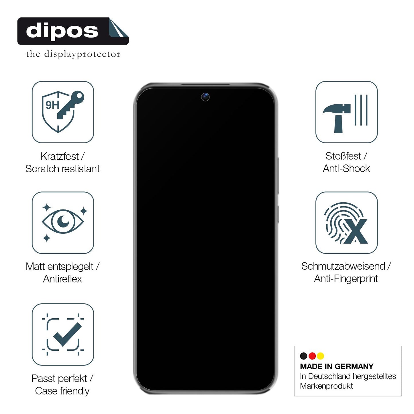 Displayschutz hergestellt in Deutschland, höchste Qualität made in Germany