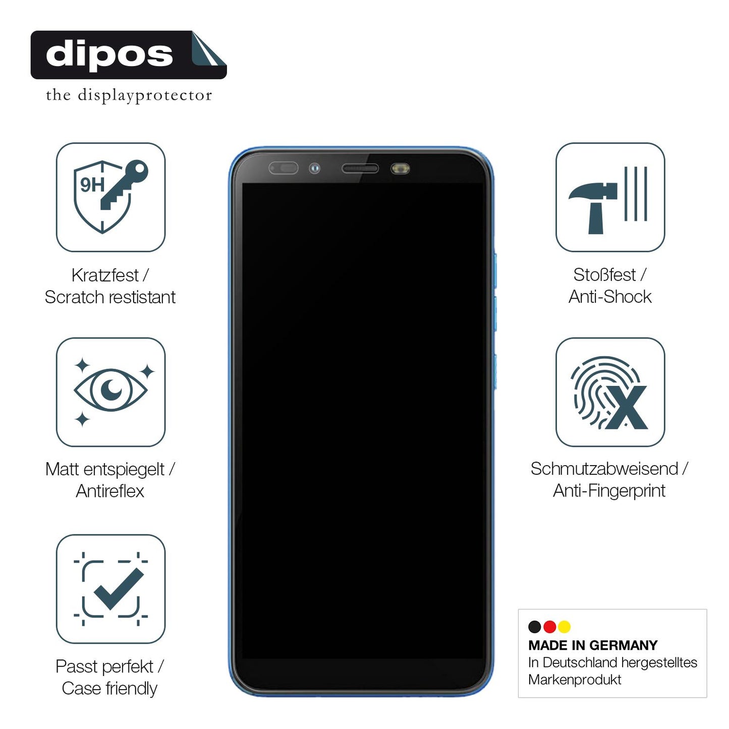 Displayschutz hergestellt in Deutschland, höchste Qualität made in Germany