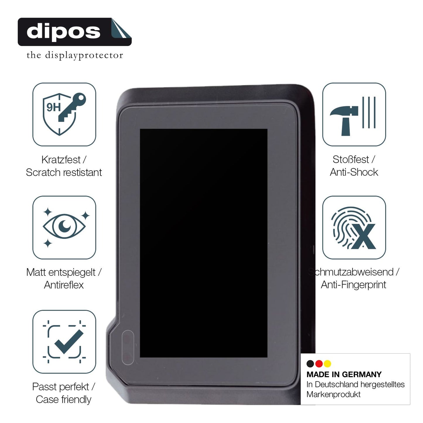 Displayschutz hergestellt in Deutschland, höchste Qualität made in Germany