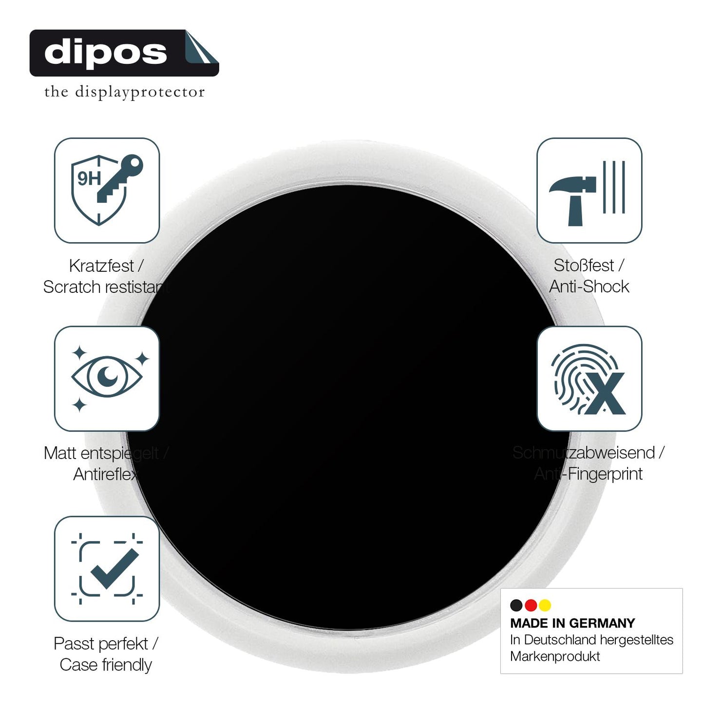 Displayschutz hergestellt in Deutschland, höchste Qualität made in Germany