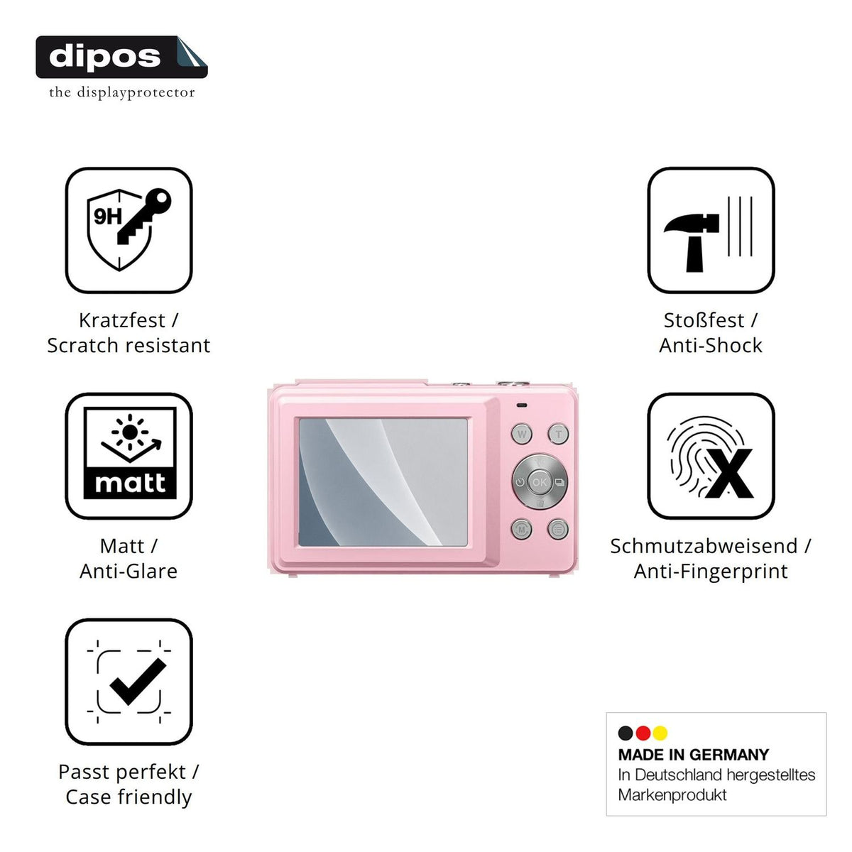 Displayschutz hergestellt in Deutschland, höchste Qualität made in Germany