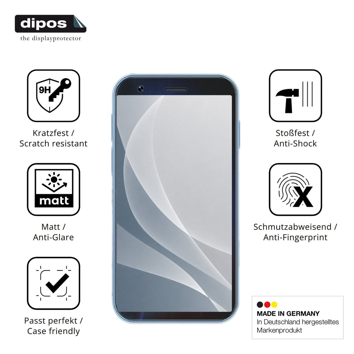 Displayschutz hergestellt in Deutschland, höchste Qualität made in Germany