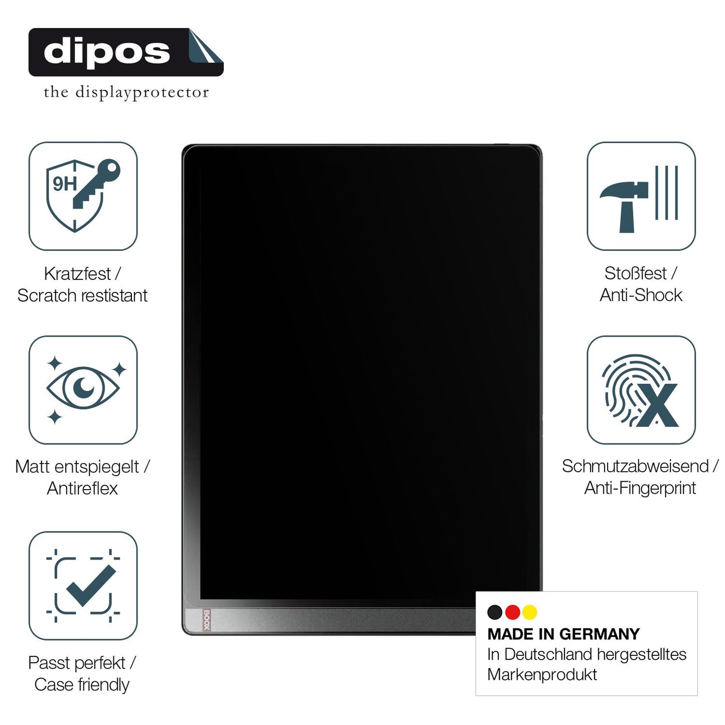 Displayschutz hergestellt in Deutschland, höchste Qualität made in Germany