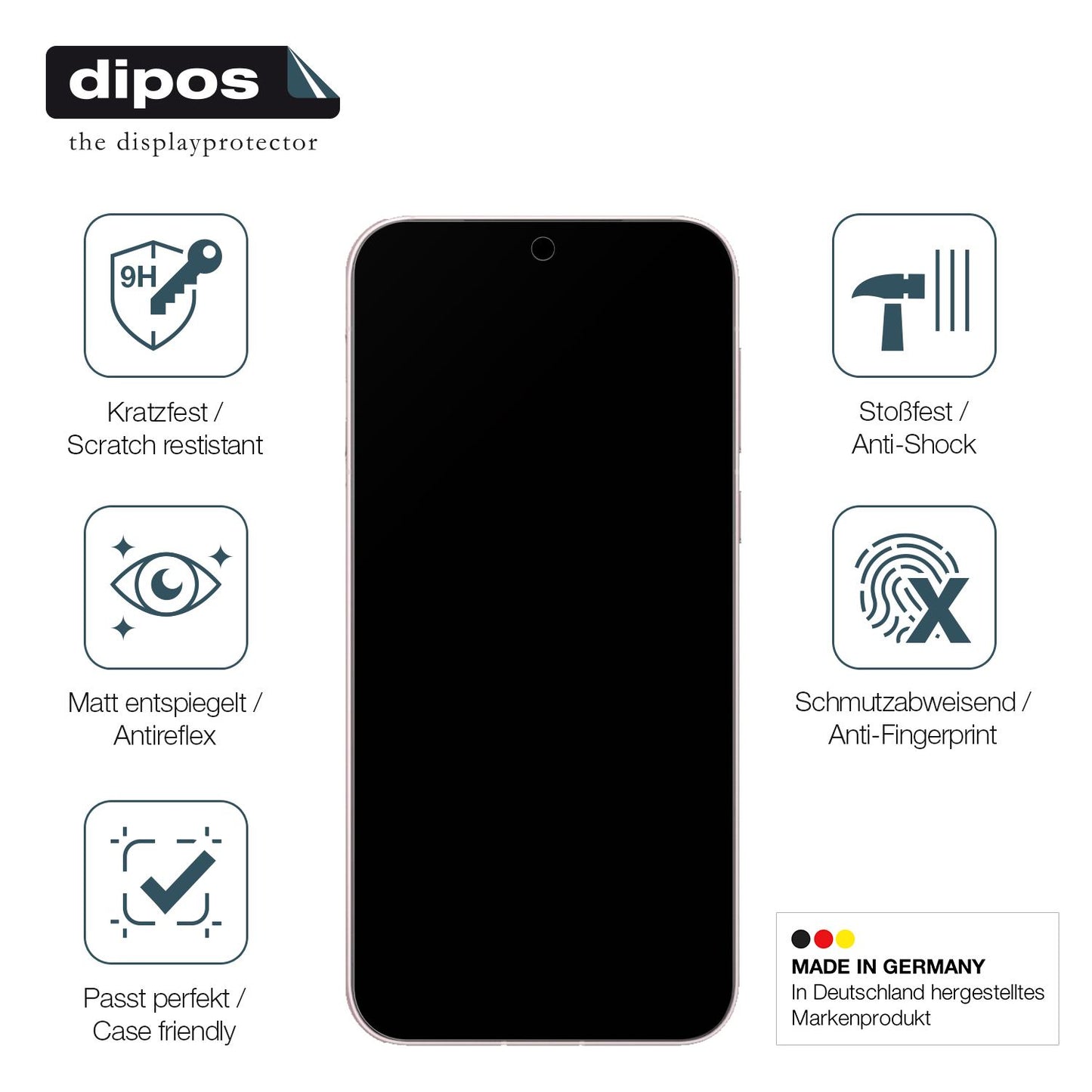 Displayschutz hergestellt in Deutschland, höchste Qualität made in Germany