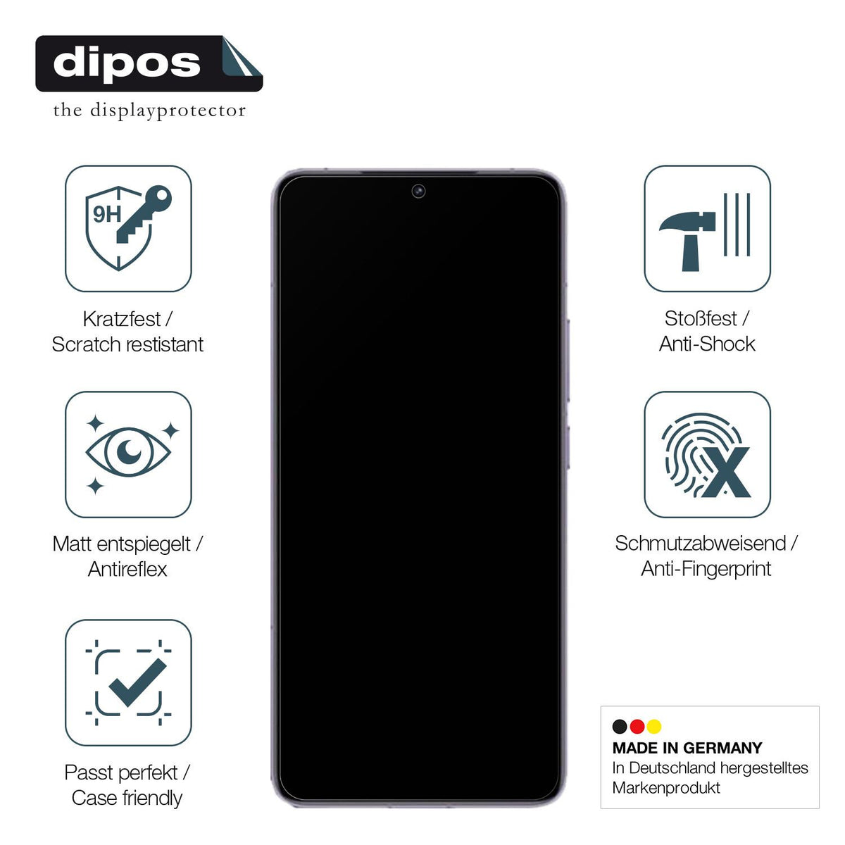Displayschutz hergestellt in Deutschland, höchste Qualität made in Germany