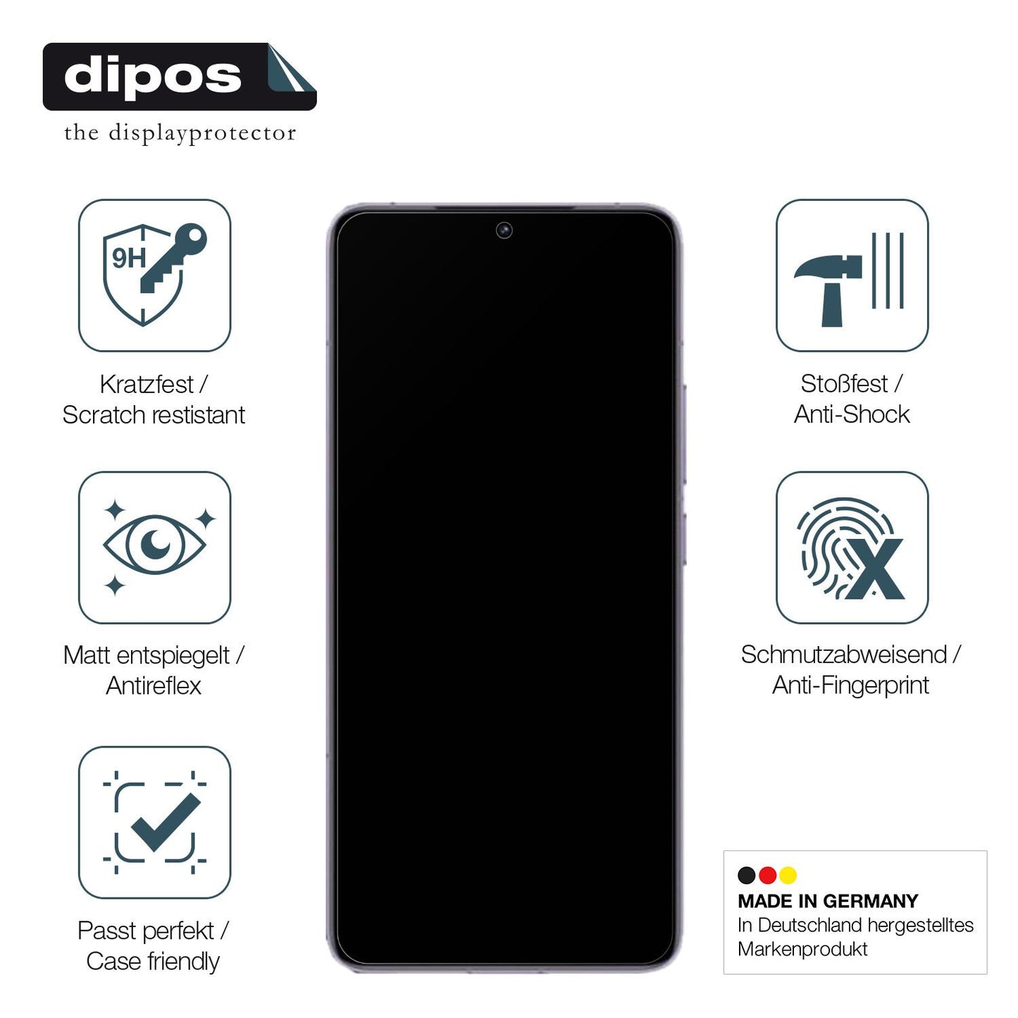 Displayschutz hergestellt in Deutschland, höchste Qualität made in Germany