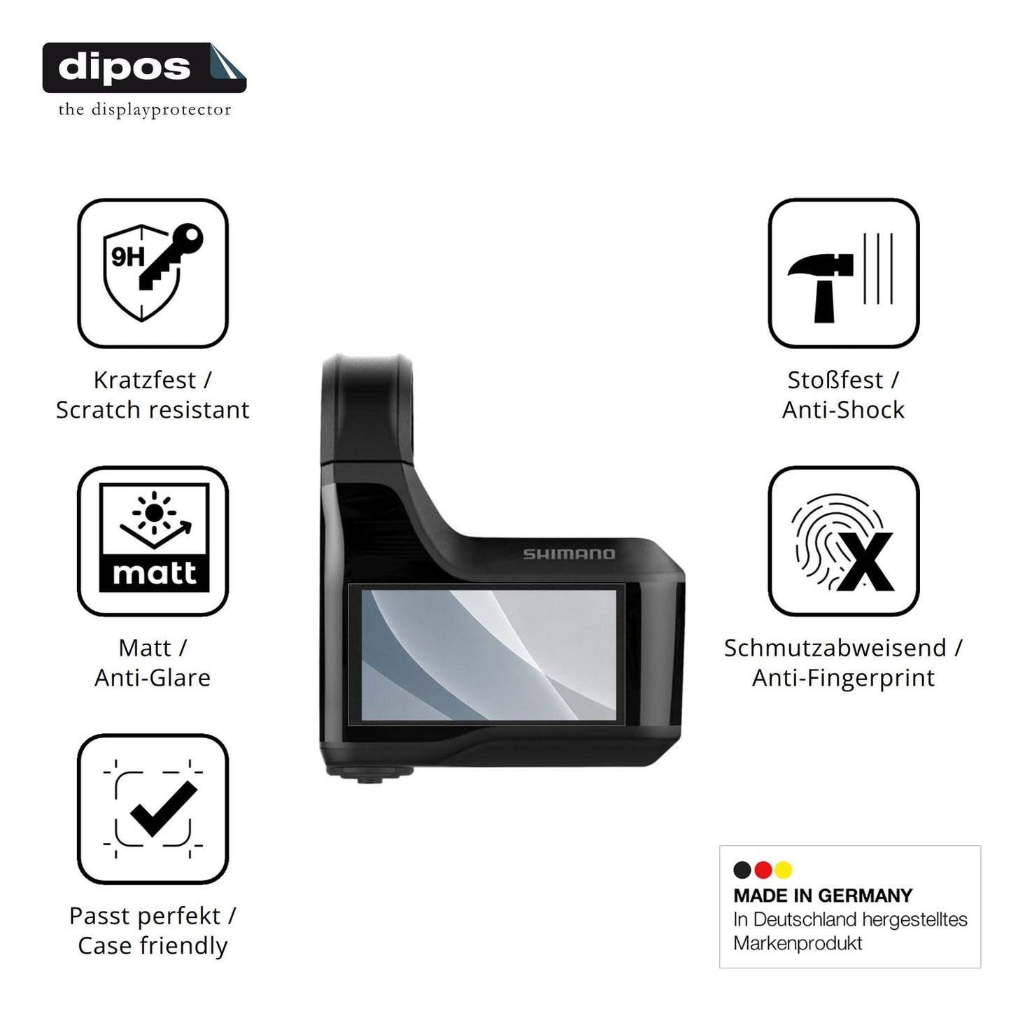 Displayschutz hergestellt in Deutschland, höchste Qualität made in Germany