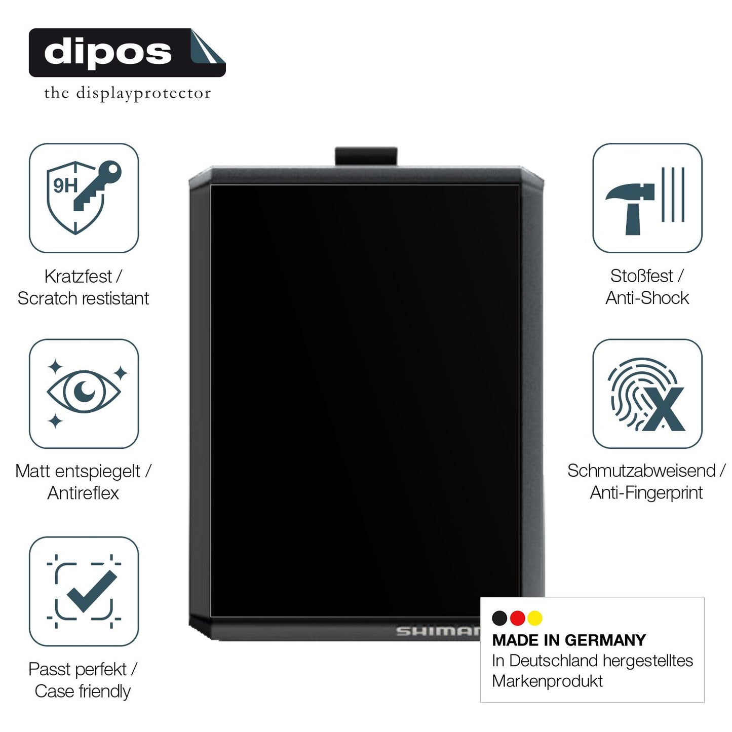 Displayschutz hergestellt in Deutschland, höchste Qualität made in Germany