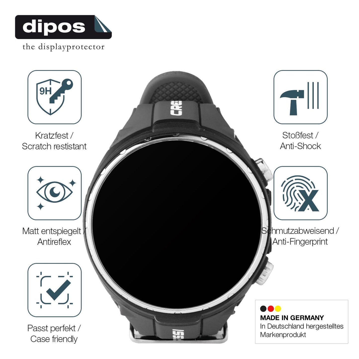 Displayschutz hergestellt in Deutschland, höchste Qualität made in Germany