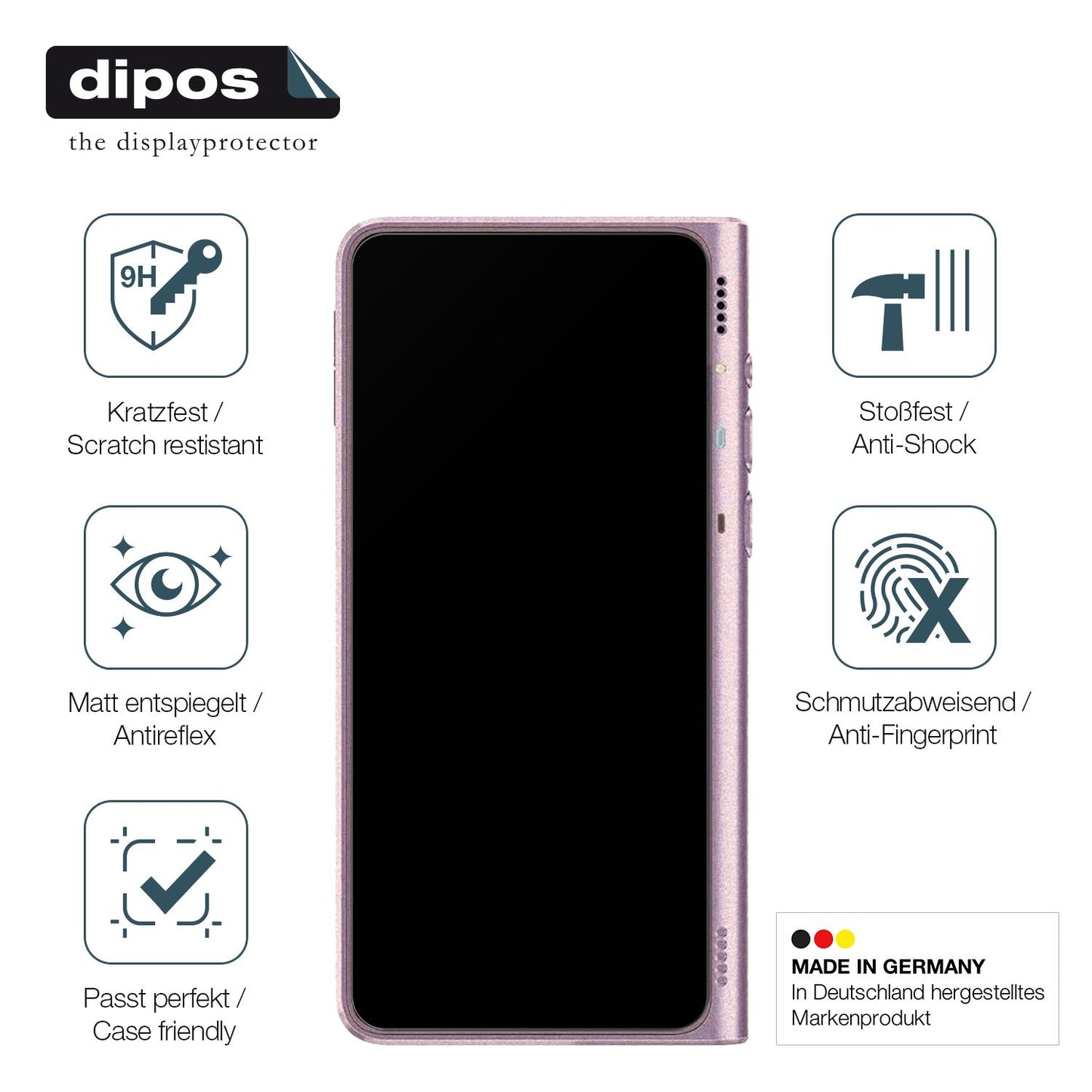 Displayschutz hergestellt in Deutschland, höchste Qualität made in Germany