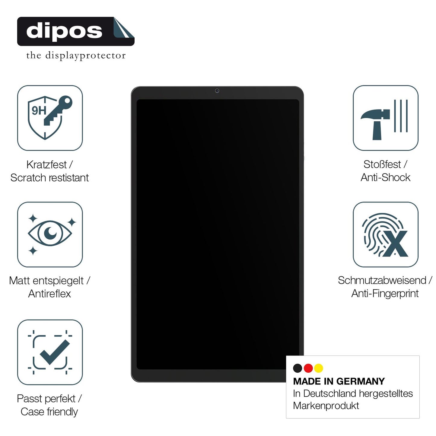 Displayschutz hergestellt in Deutschland, höchste Qualität made in Germany