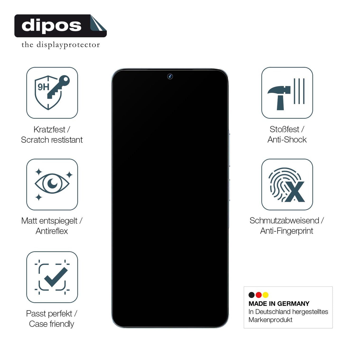 Displayschutz hergestellt in Deutschland, höchste Qualität made in Germany