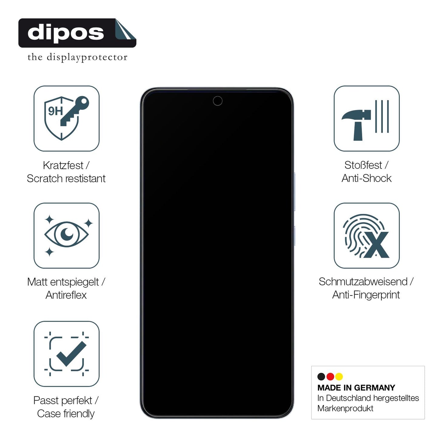 Displayschutz hergestellt in Deutschland, höchste Qualität made in Germany