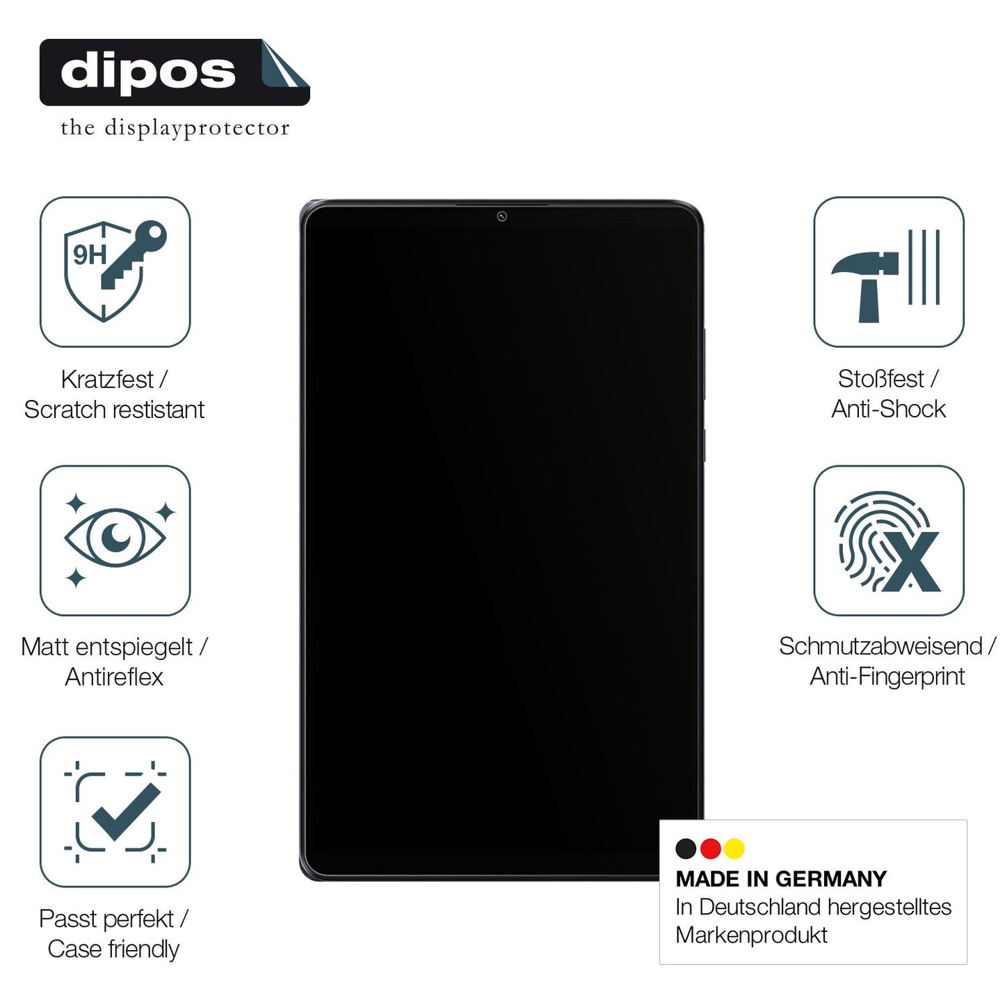 Displayschutz hergestellt in Deutschland, höchste Qualität made in Germany