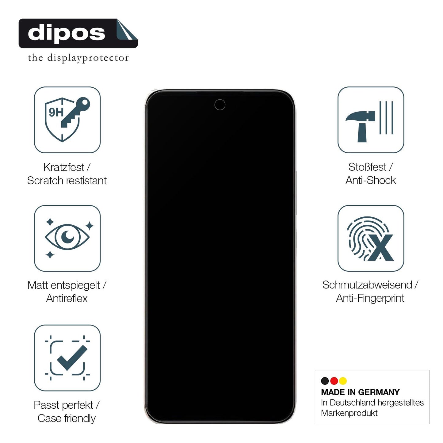 Displayschutz hergestellt in Deutschland, höchste Qualität made in Germany