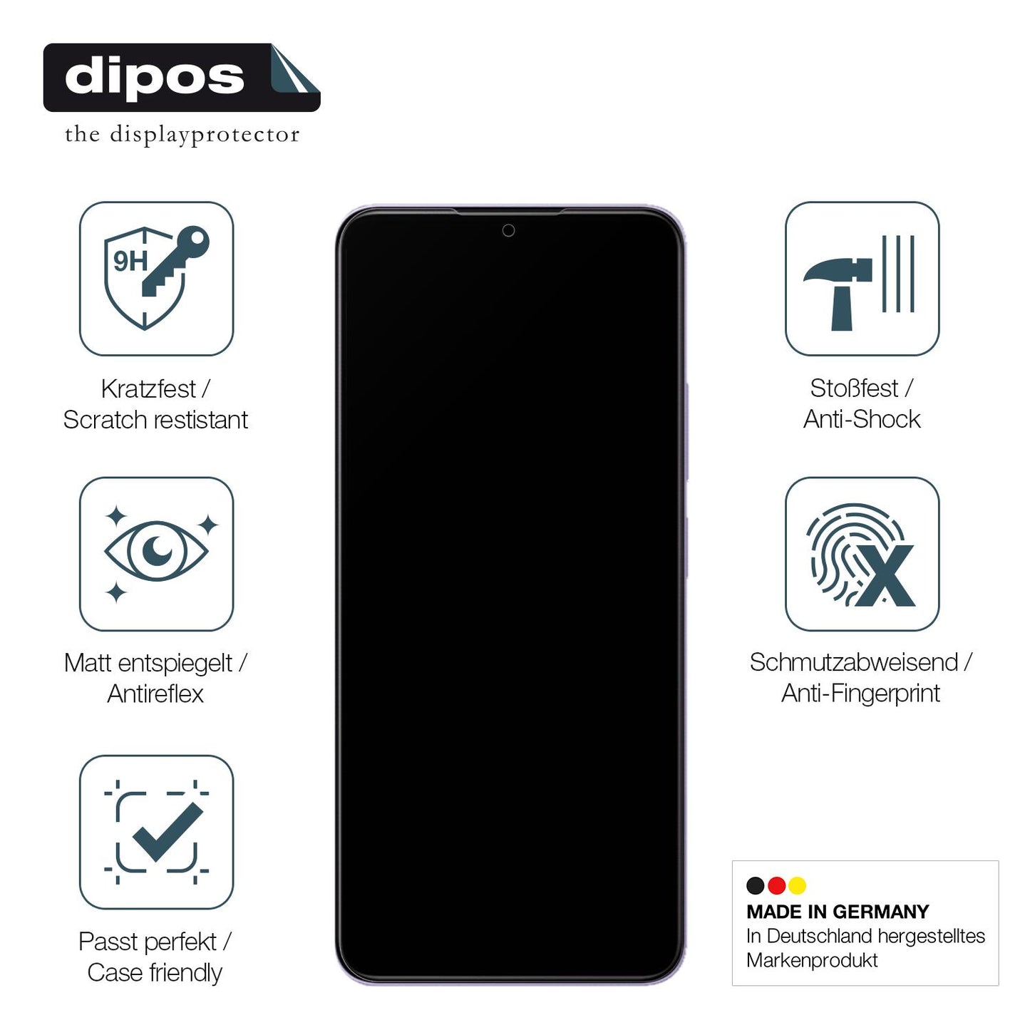 Displayschutz hergestellt in Deutschland, höchste Qualität made in Germany