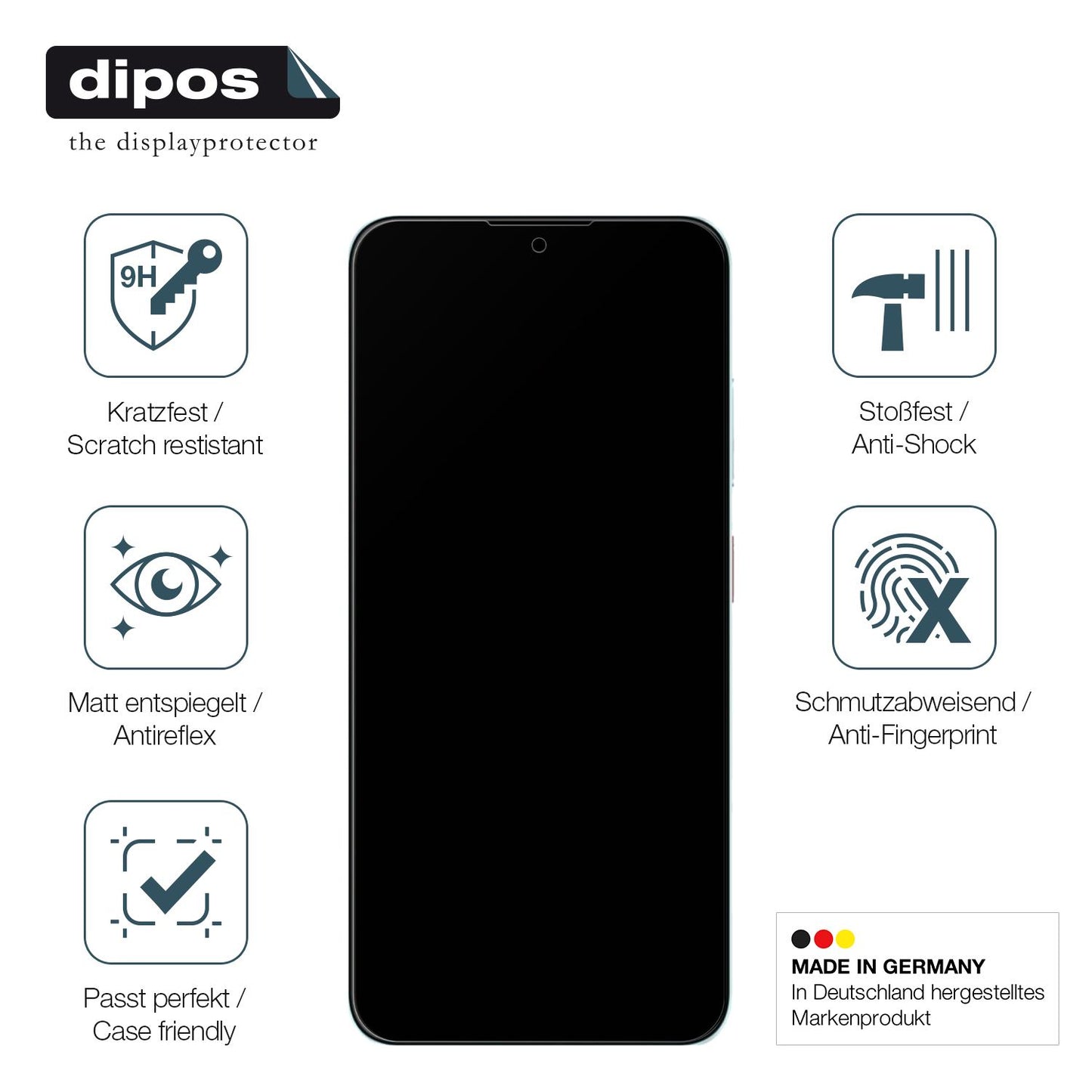 Displayschutz hergestellt in Deutschland, höchste Qualität made in Germany