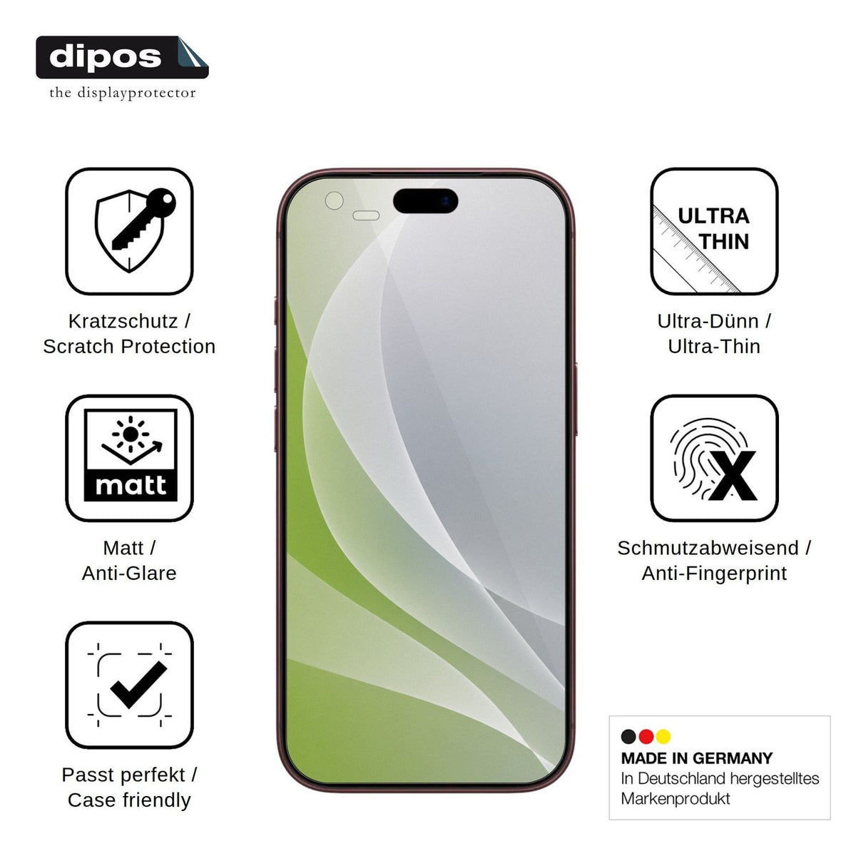 4x Schutzfolie matt für Apple iPhone 18 Pro Max Display-Schutzfolie