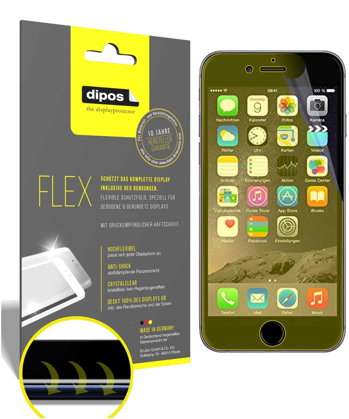 3D Full Cover Displayschutzfolie: Case-freundlicher Schutz mit perfekter Passform für dein Display.
