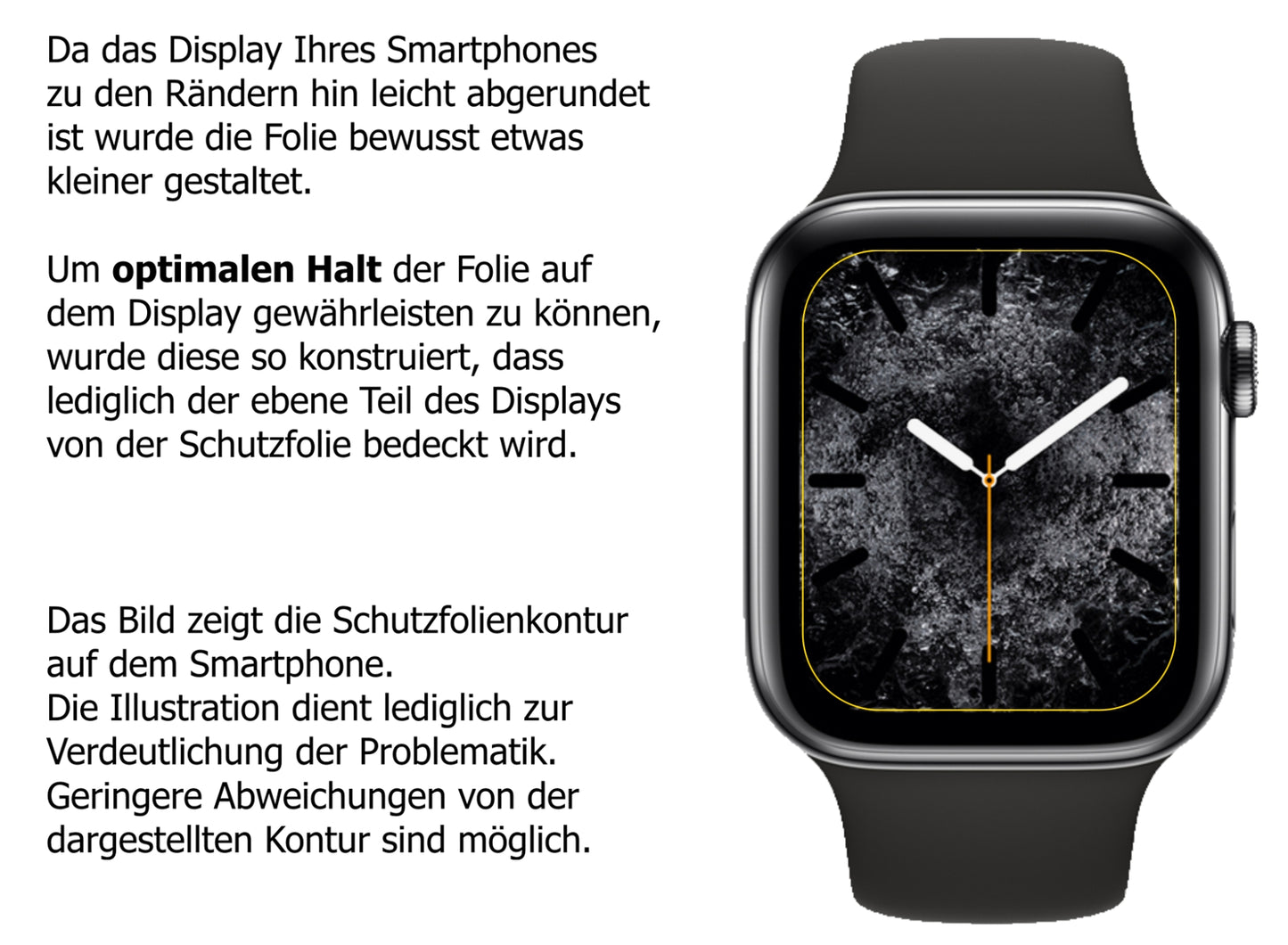1x Schutzfolie klar für Apple Watch Series 5 (44mm) Display-Schutzfolie