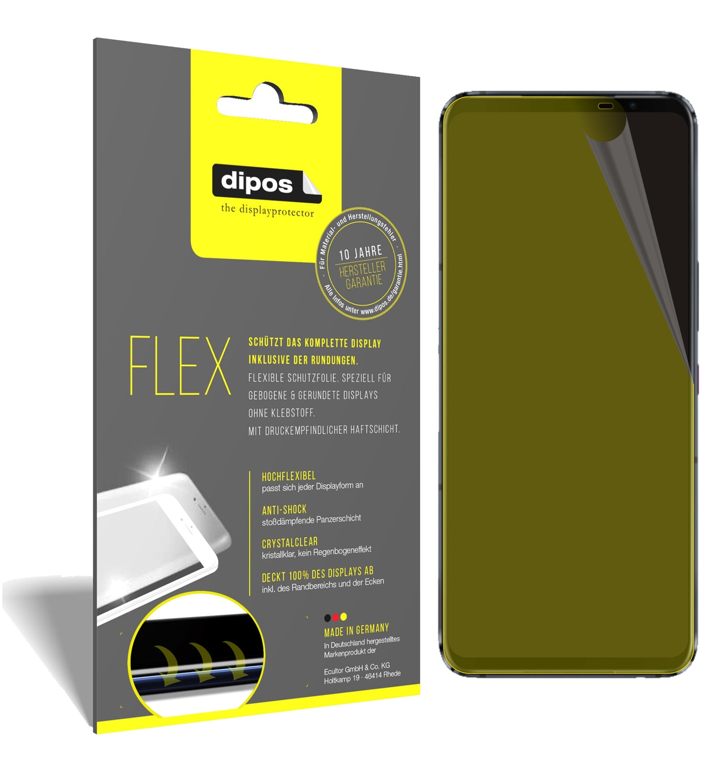 3D Full Cover Displayschutzfolie: Case-freundlicher Schutz mit perfekter Passform für dein Display.
