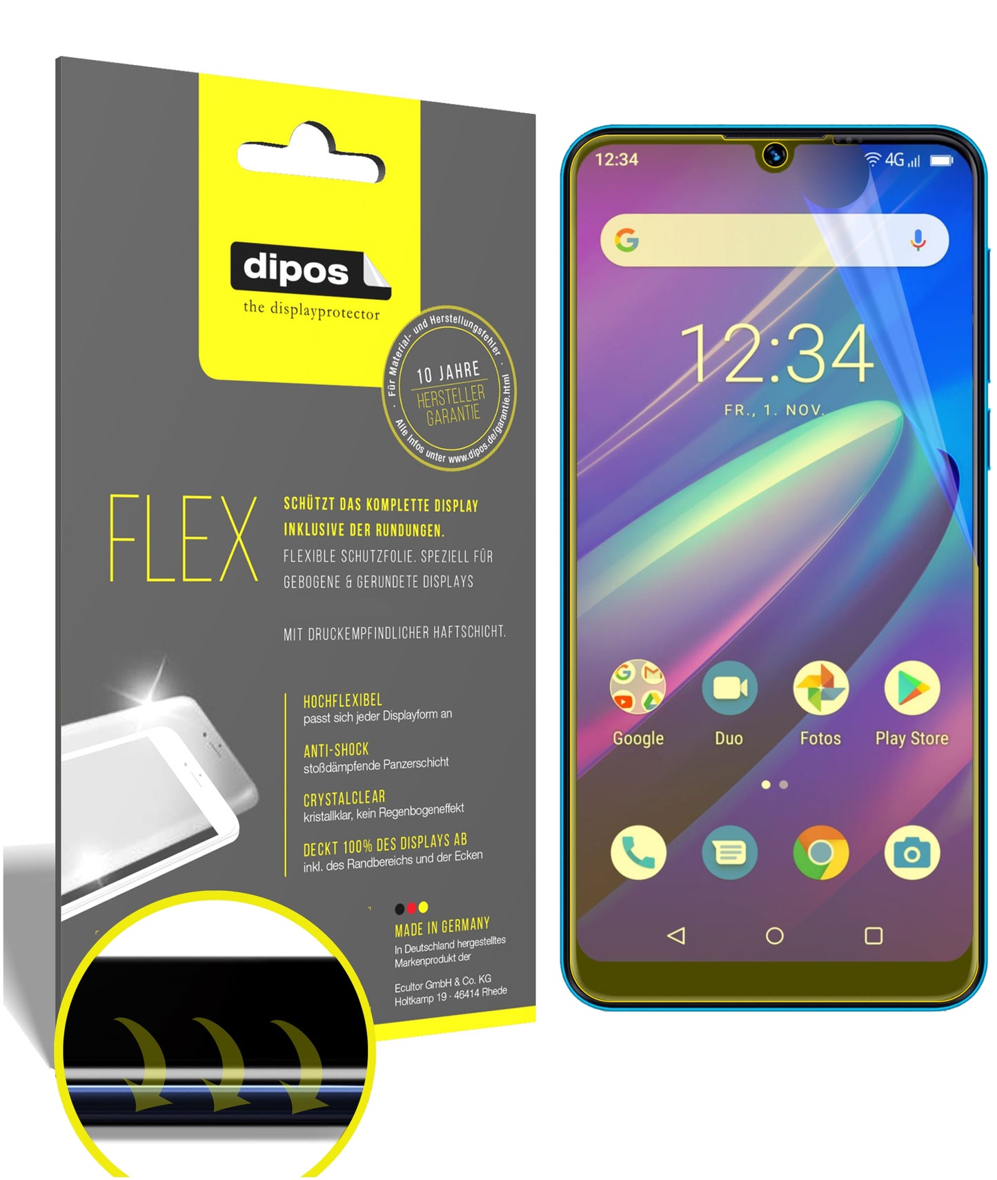 3D Full Cover Displayschutzfolie: Case-freundlicher Schutz mit perfekter Passform für dein Display.