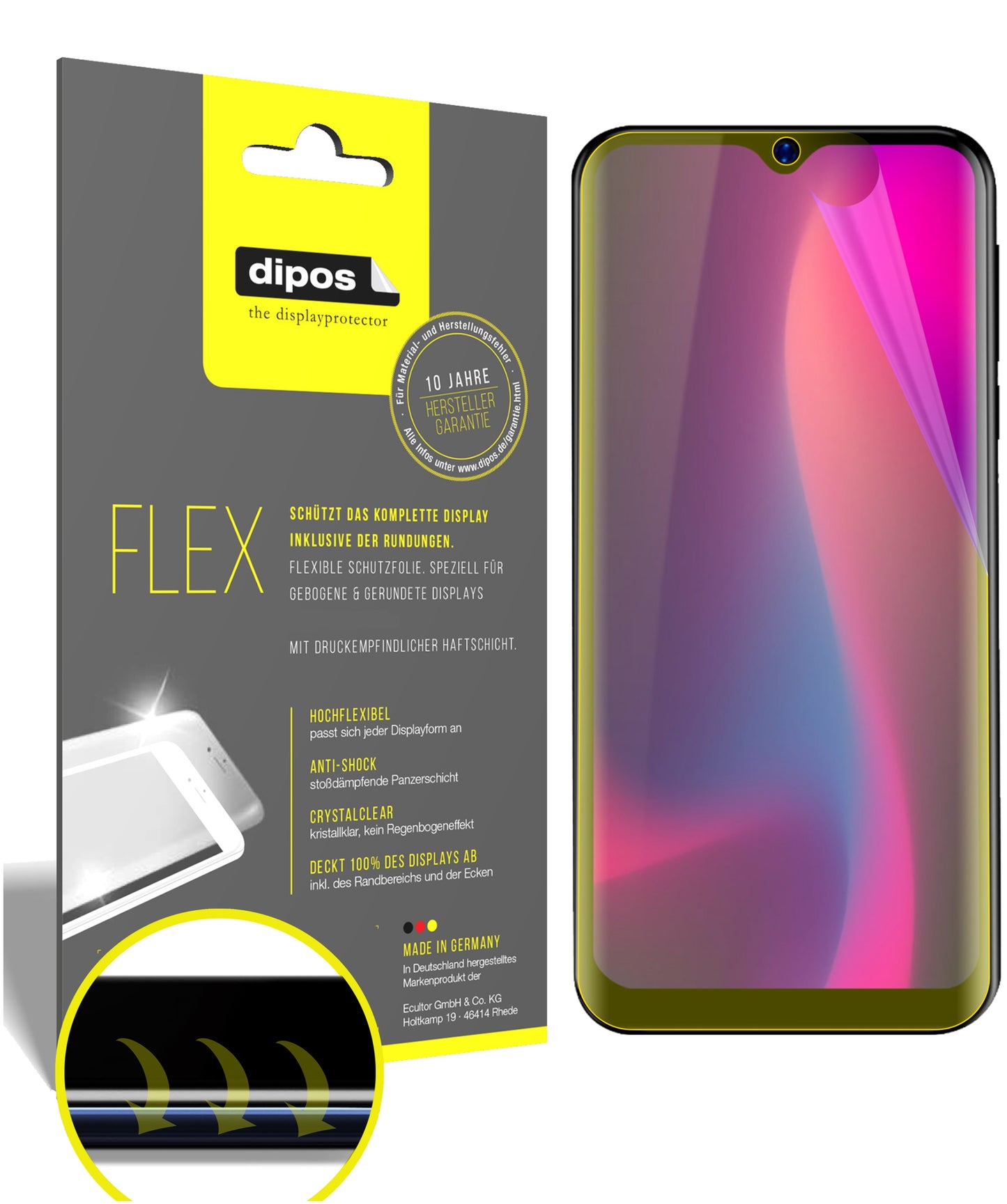 3D Full Cover Displayschutzfolie: Case-freundlicher Schutz mit perfekter Passform für dein Display.