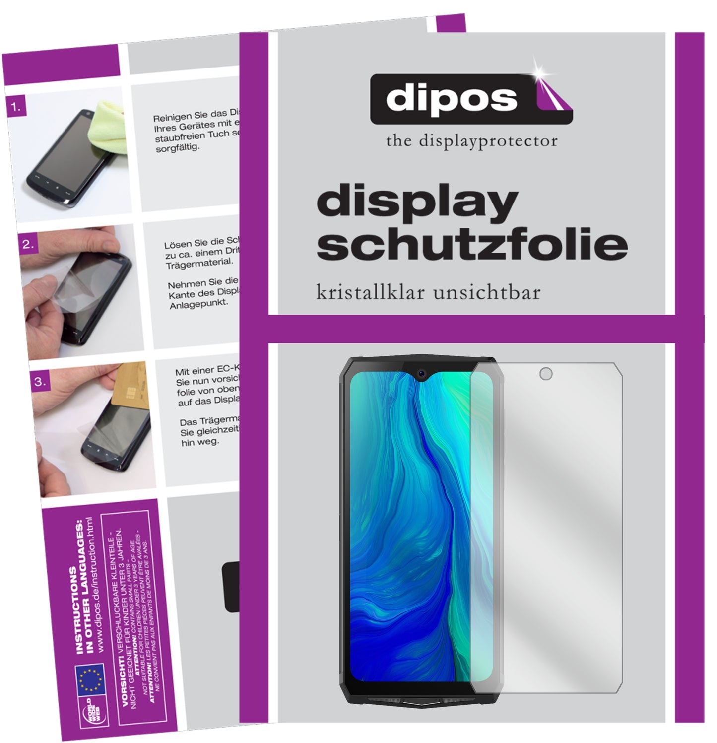 Kristallklare, dünne Schutzfolie: Kratzfest & passgenau für Blackview-BV9100