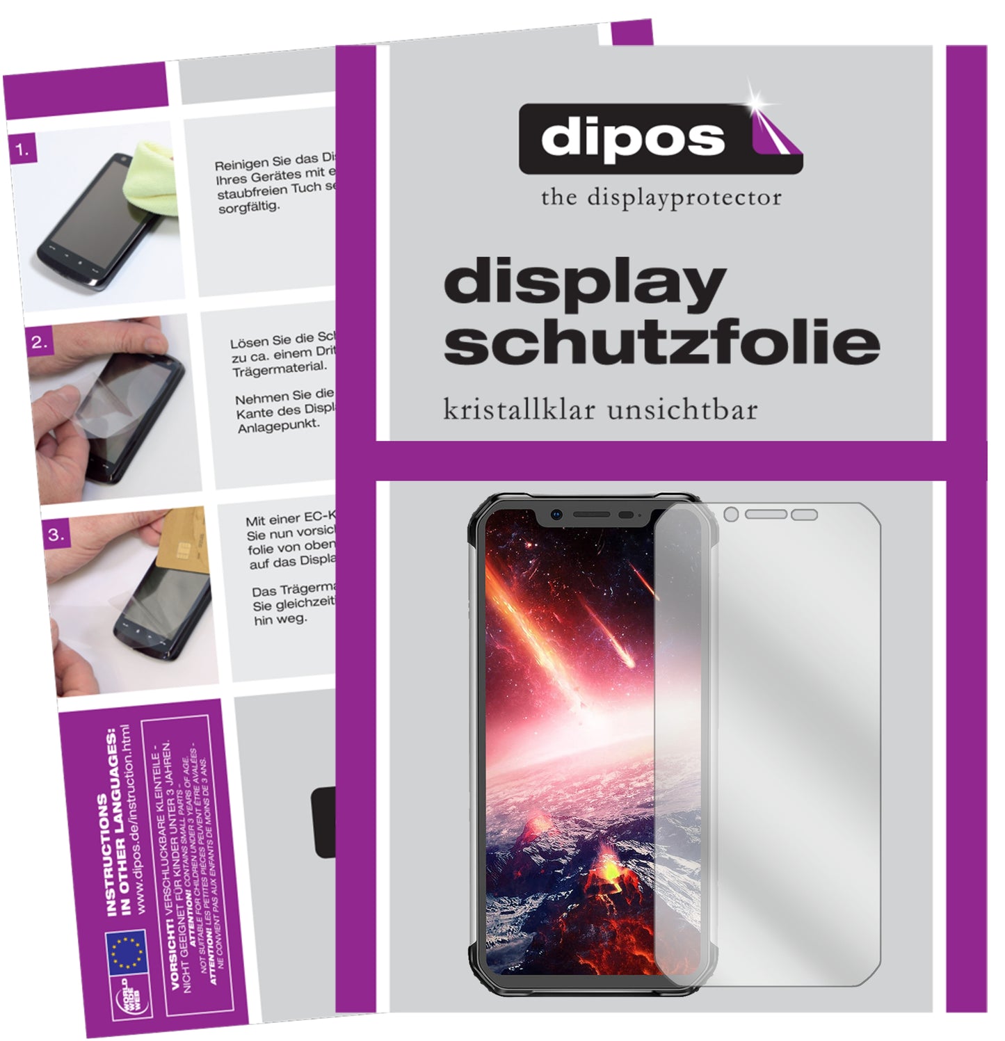 Kristallklare, dünne Schutzfolie: Kratzfest & passgenau für Blackview-BV9600 Pro