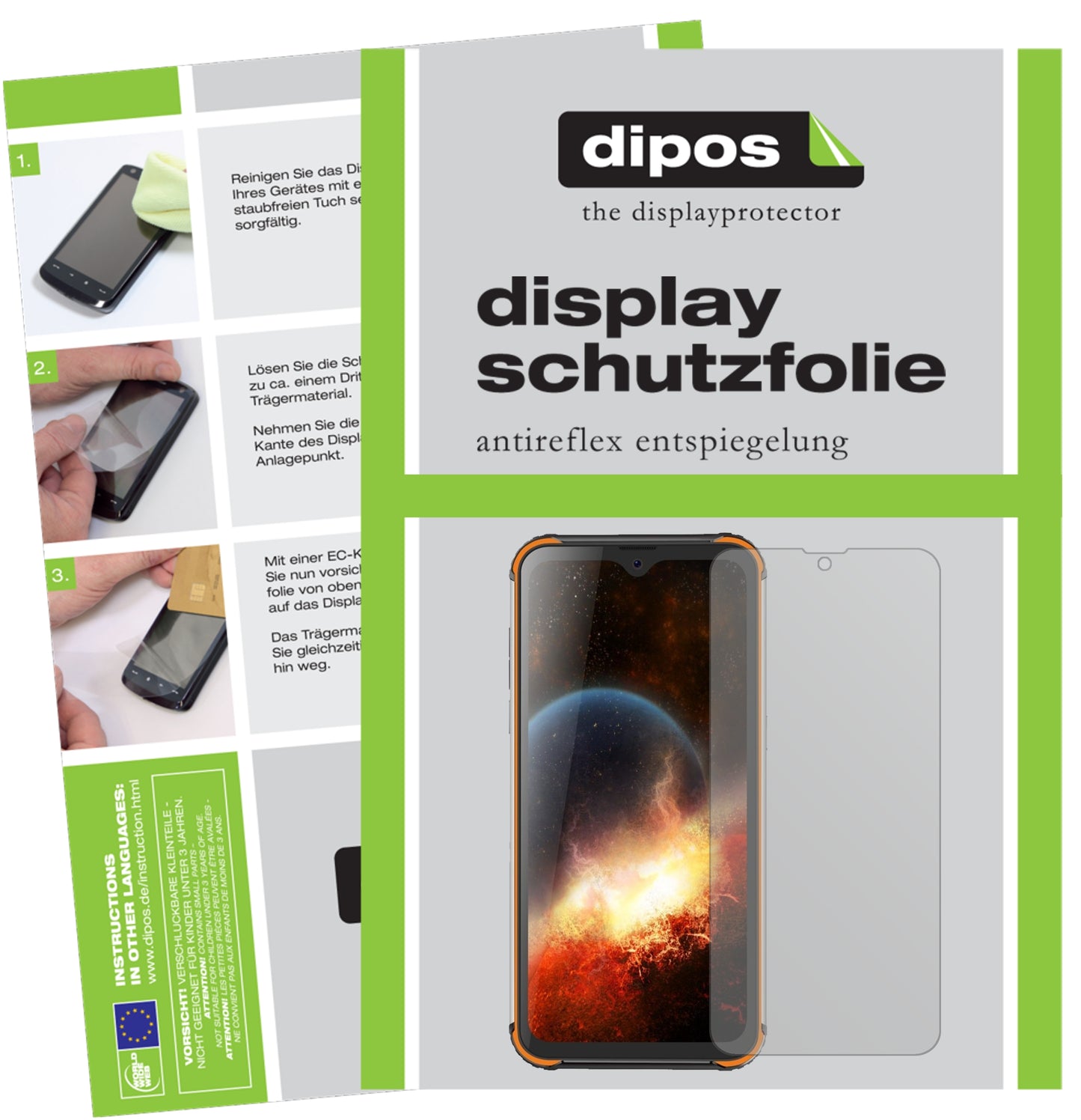 Mattes Panzerglas: Entspiegelte, dünne Folie, Fingerabdruckresistenz und Bildschirmschutz für Blackview-BV9800 Pro