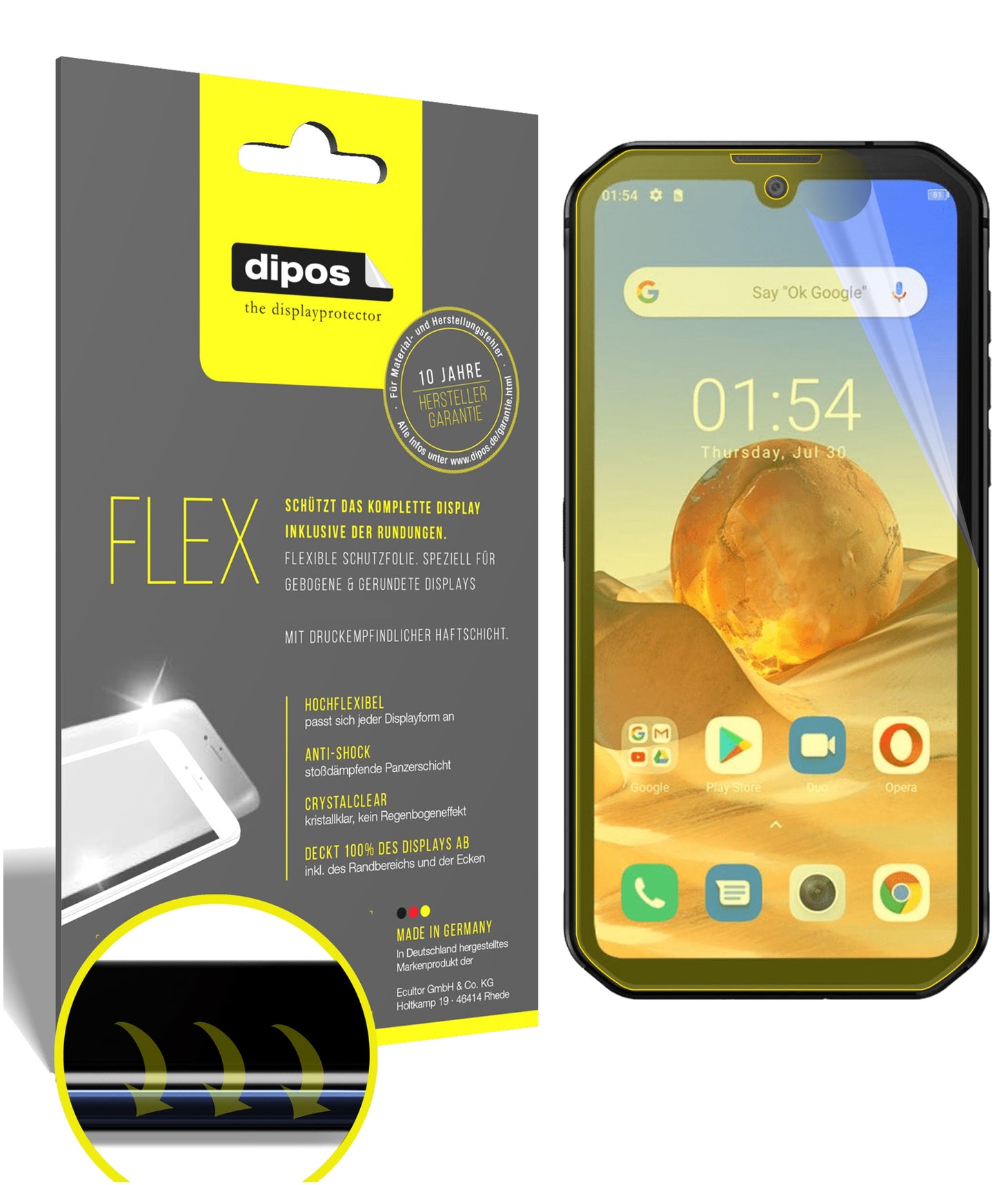3D Full Cover Displayschutzfolie: Case-freundlicher Schutz mit perfekter Passform für dein Display.