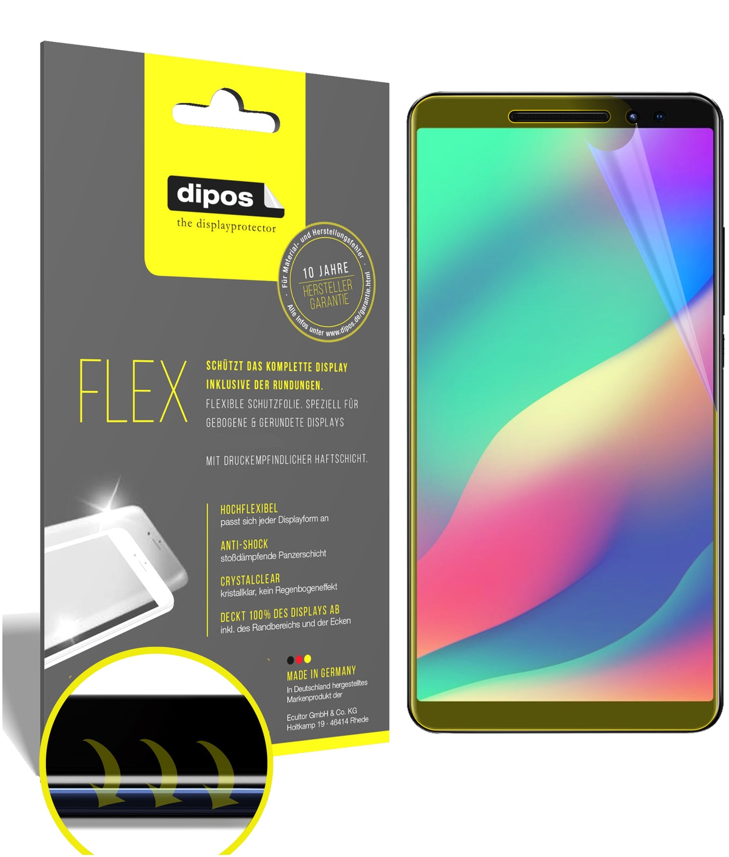 3D Full Cover Displayschutzfolie: Case-freundlicher Schutz mit perfekter Passform für dein Display.