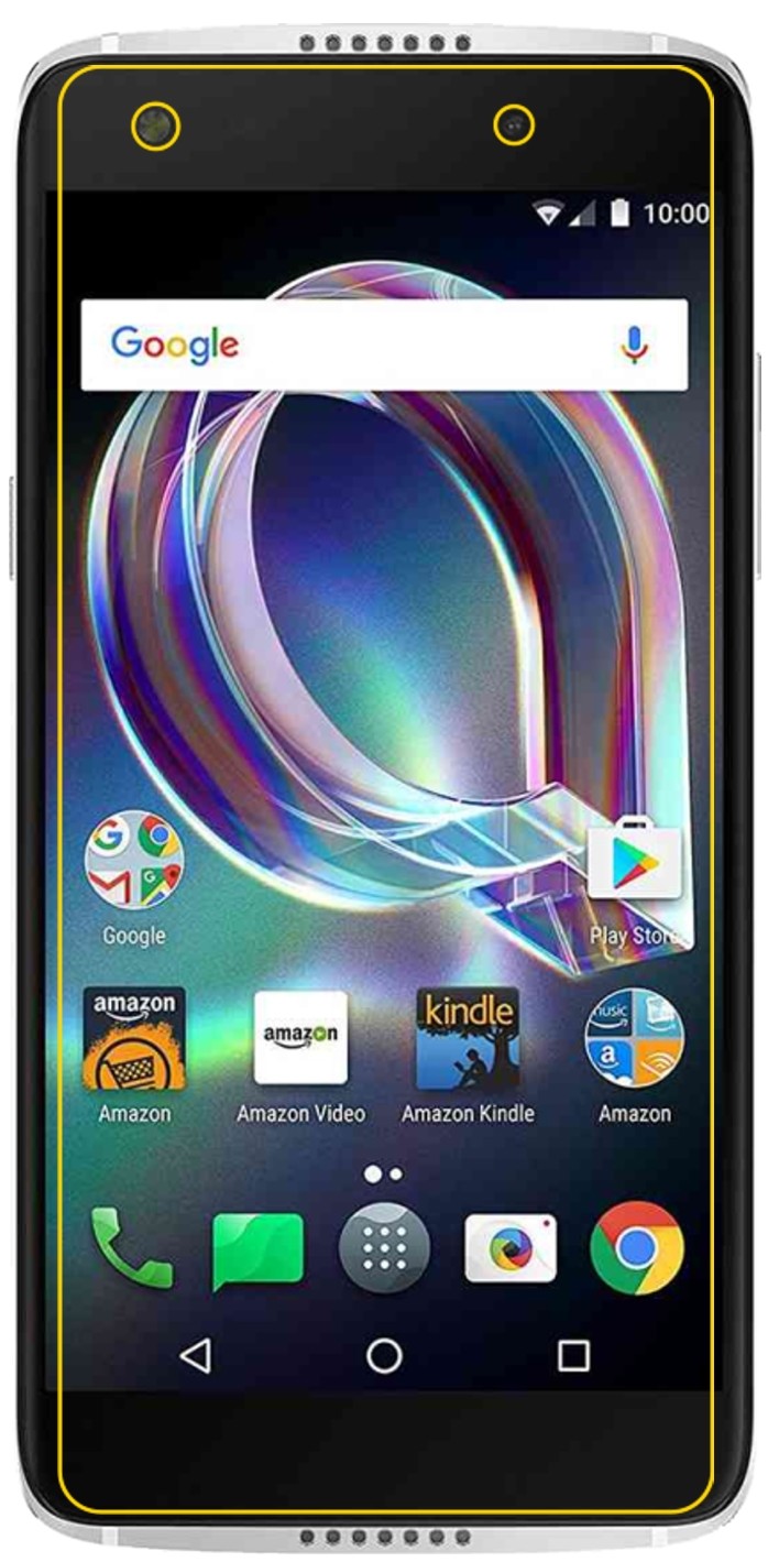 Privatsphäre-Schutz durch Sichtschutz-Folie passend zugeschnitten für Alcatel Idol 5s