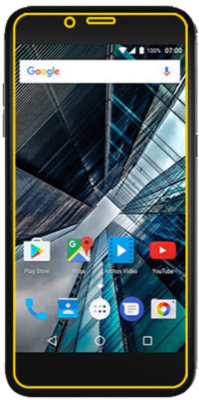 Dünne und klare Folie passend zugeschnitten für Archos Sense 50 DC
