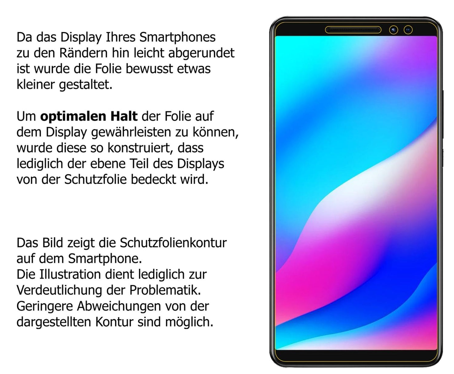 Privatsphäre-Schutz durch Sichtschutz-Folie passend zugeschnitten für Blackview Max 1