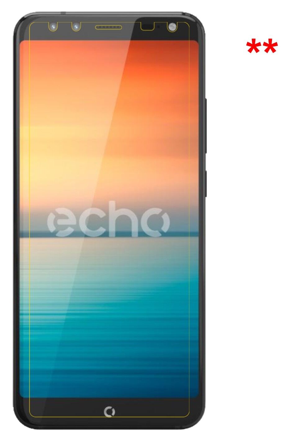 Privatsphäre-Schutz durch Sichtschutz-Folie passend zugeschnitten für Echo Horizon