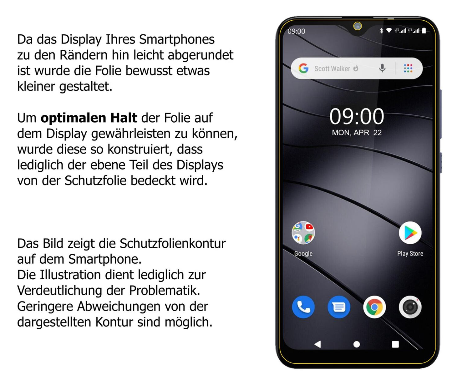 Privatsphäre-Schutz durch Sichtschutz-Folie passend zugeschnitten für Gigaset GS110