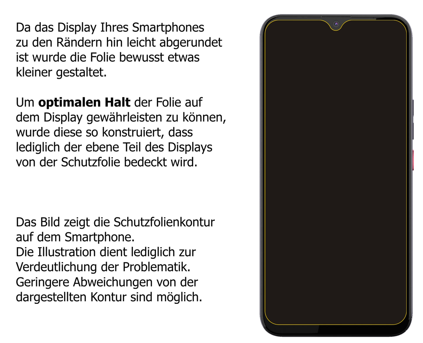 Privatsphäre-Schutz durch Sichtschutz-Folie passend zugeschnitten für Gigaset GS5