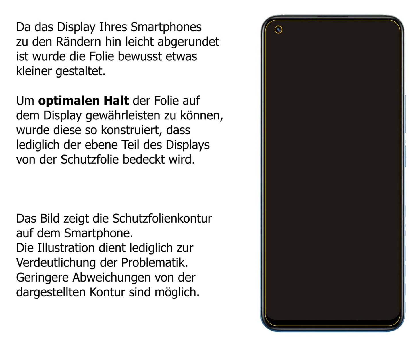 Privatsphäre-Schutz durch Sichtschutz-Folie passend zugeschnitten für Oppo Realme 8 Pro