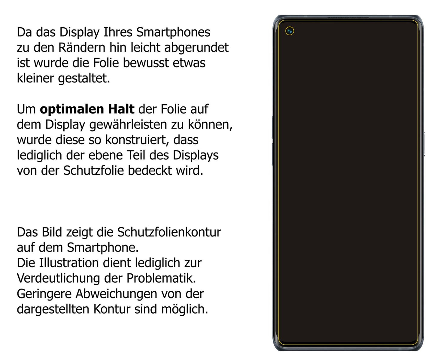Privatsphäre-Schutz durch Sichtschutz-Folie passend zugeschnitten für Oppo Reno5 Pro Plus 5G
