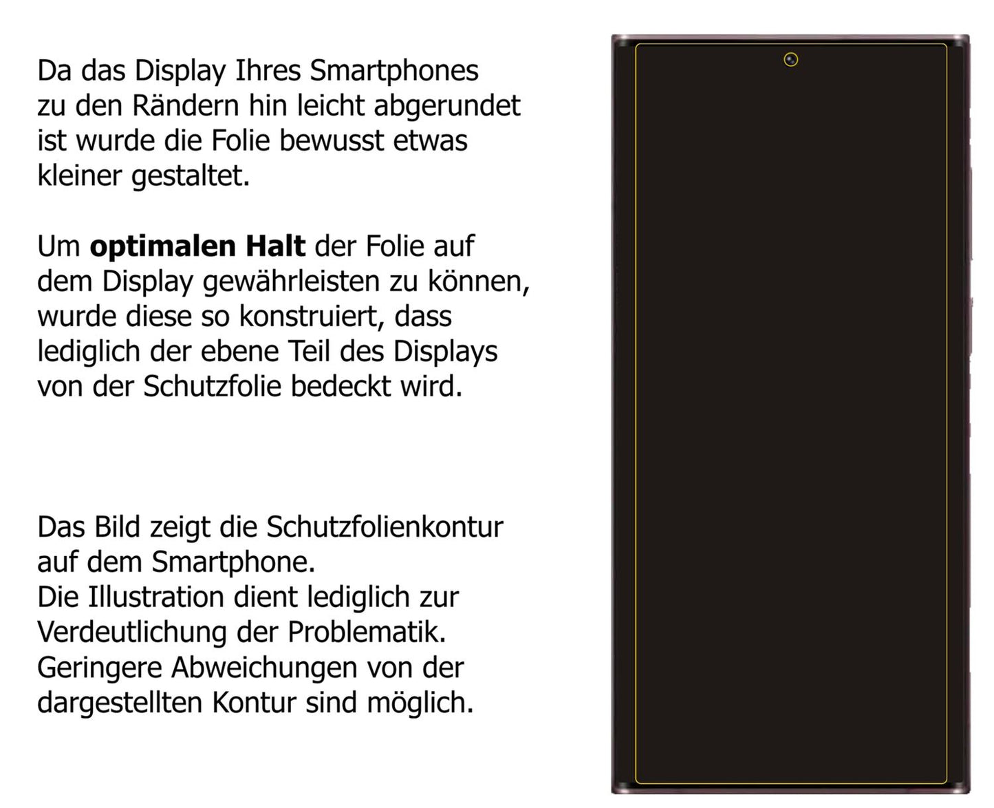 Privatsphäre-Schutz durch Sichtschutz-Folie passend zugeschnitten für Samsung Galaxy S22 Ultra