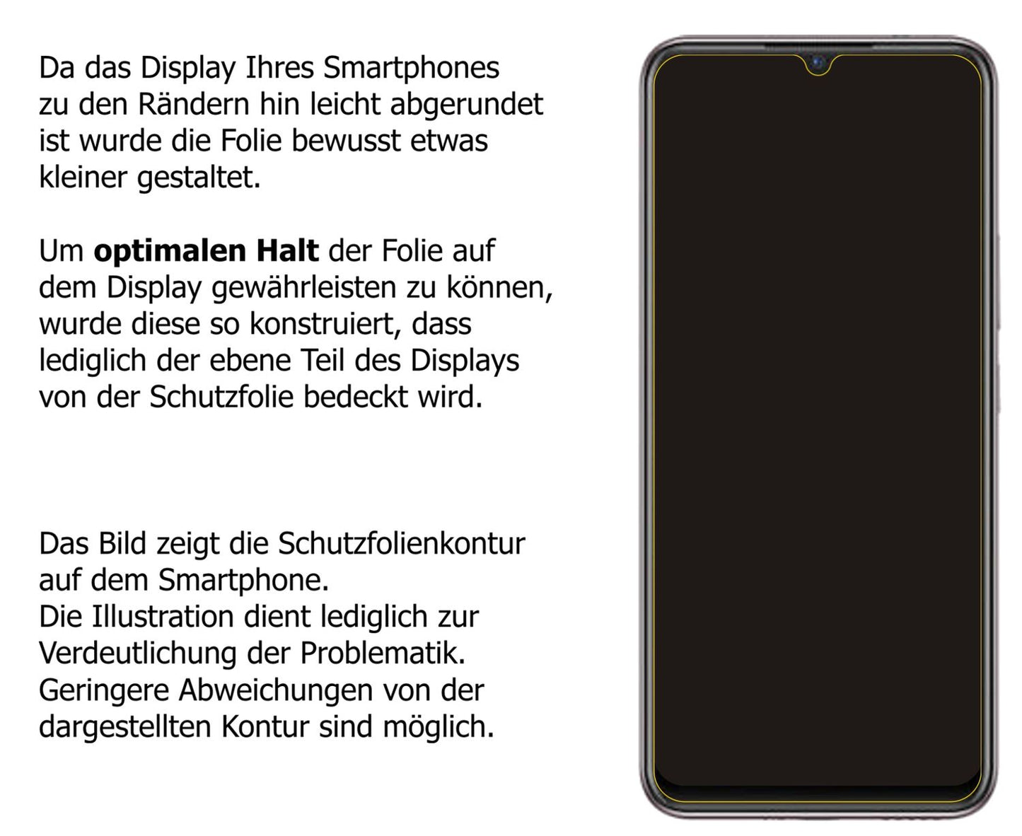 Dünne und klare Folie passend zugeschnitten für Vivo X50E