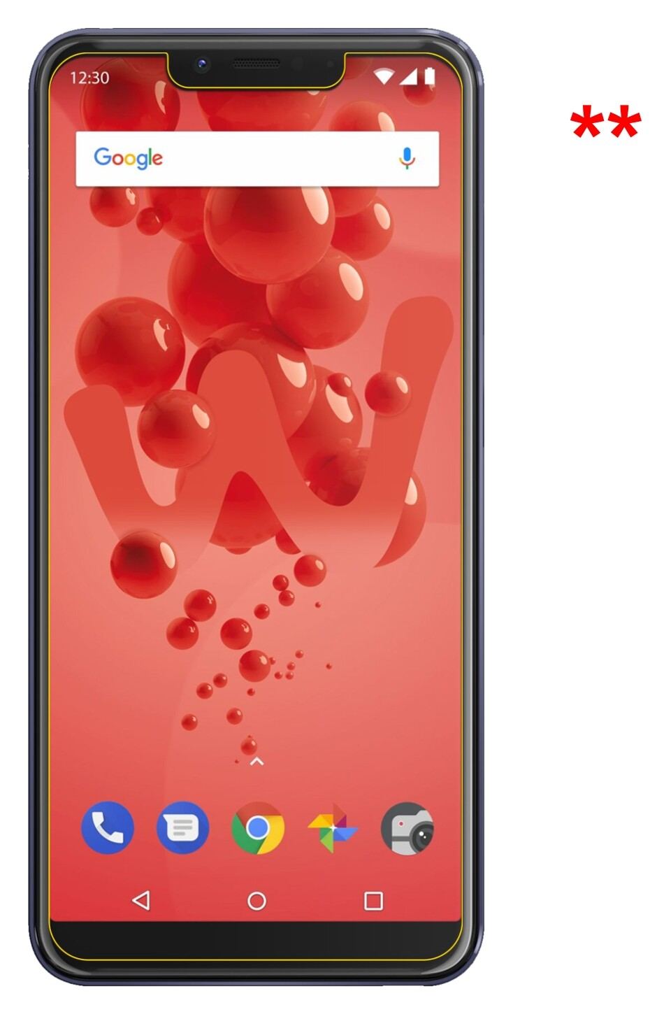 Privatsphäre-Schutz durch Sichtschutz-Folie passend zugeschnitten für Wiko View2 Plus