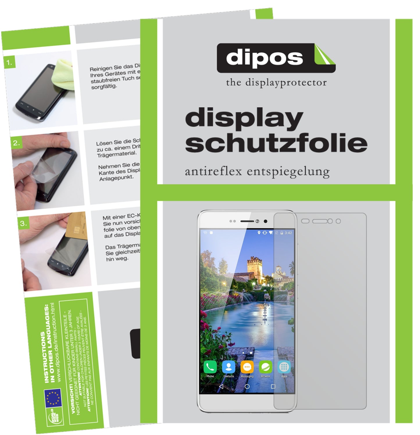 Mattes Panzerglas: Entspiegelte, dünne Folie, Fingerabdruckresistenz und Bildschirmschutz für BLUBOO-Picasso 5 Zoll