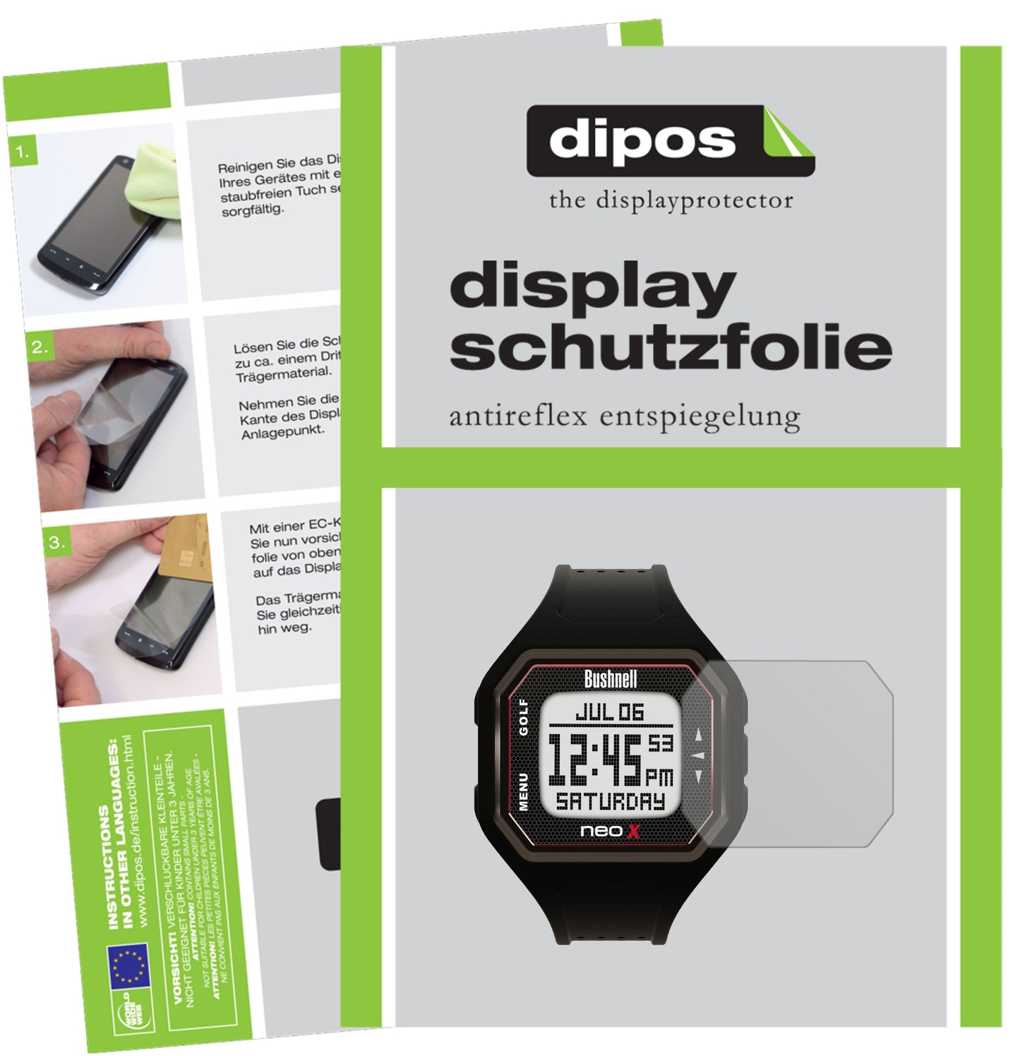 Mattes Panzerglas: Schutz vor Brüchen, Fingerabdrücken und Bildschirmblendung für Bushnell-Neox